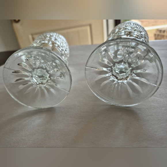 Stemware Water Wine Goblets. Anchor Hocking Pedestal Base Glasses. Vintage. - Picture 2 of 4